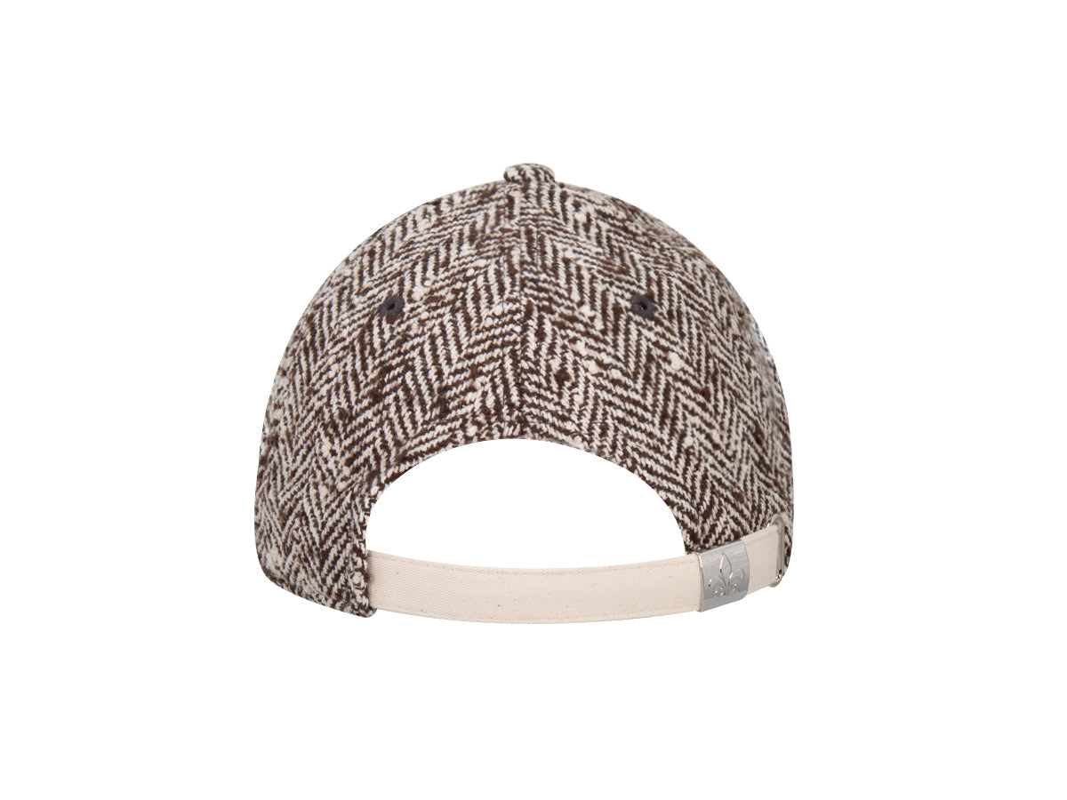 Brown Speckled Chevron "Prestige" Cap