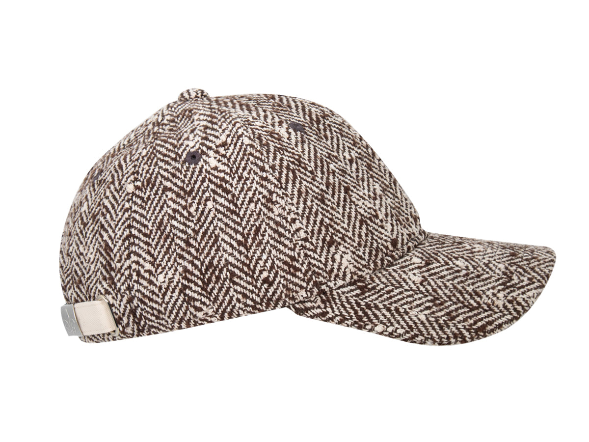 Brown Speckled Chevron "Prestige" Cap