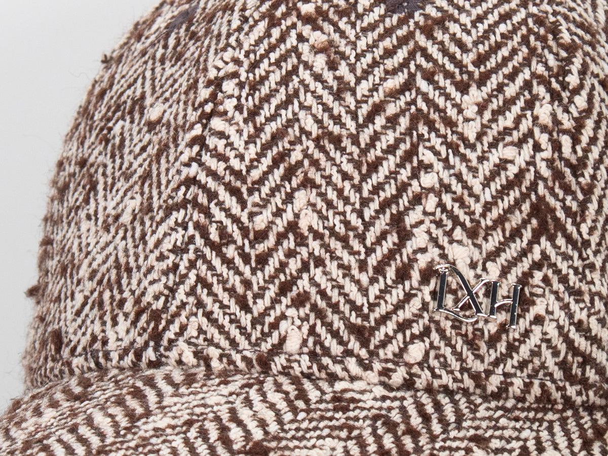 Brown Speckled Chevron "Prestige" Cap