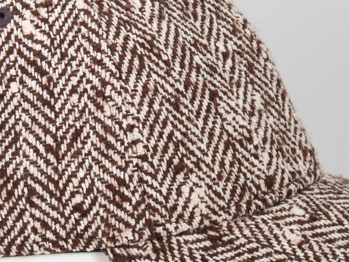 Brown Speckled Chevron "Prestige" Cap