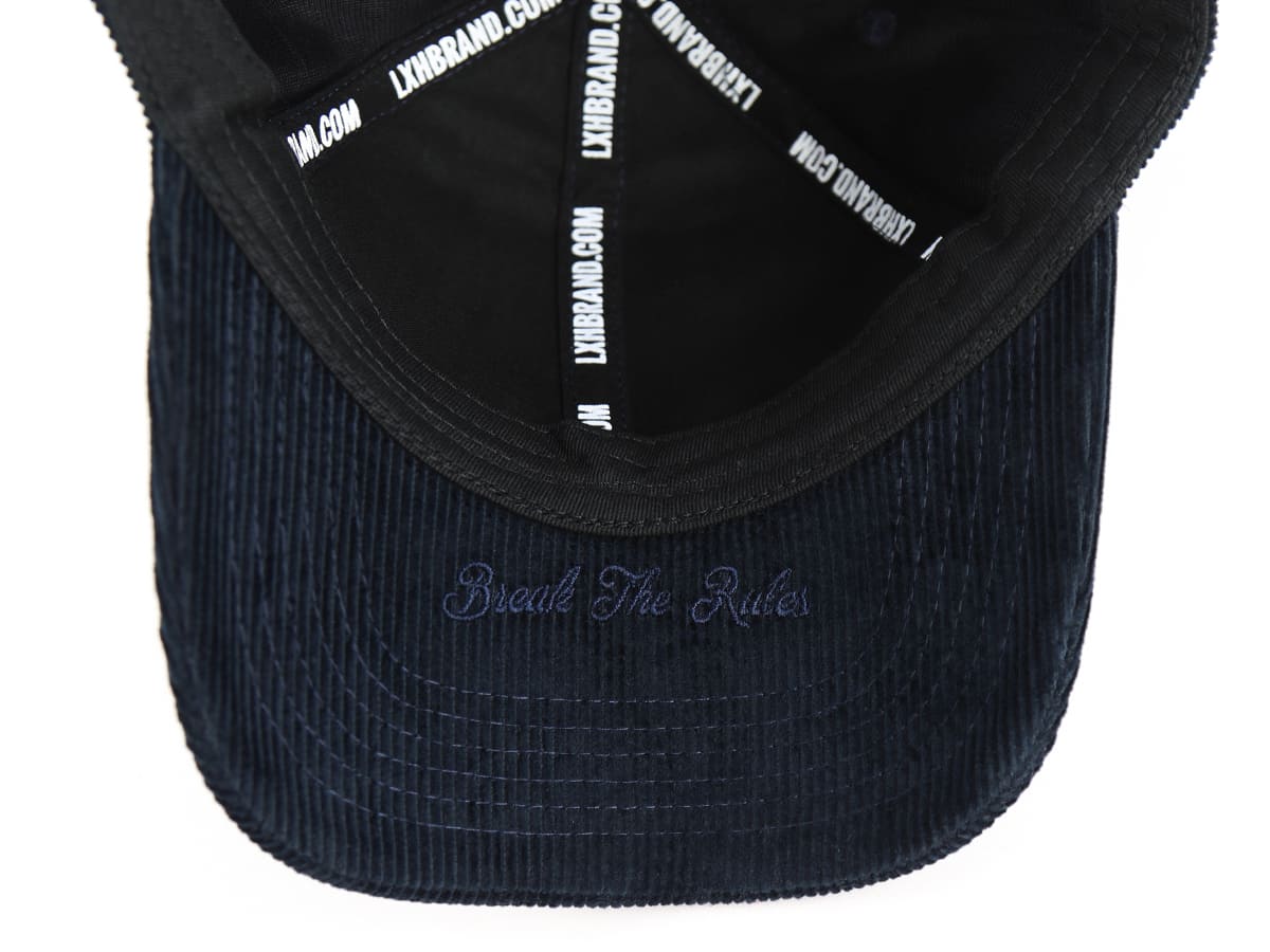 Casquette Velours Côtelé Bleu Marine LXH Vienne Velours Côtelé 13