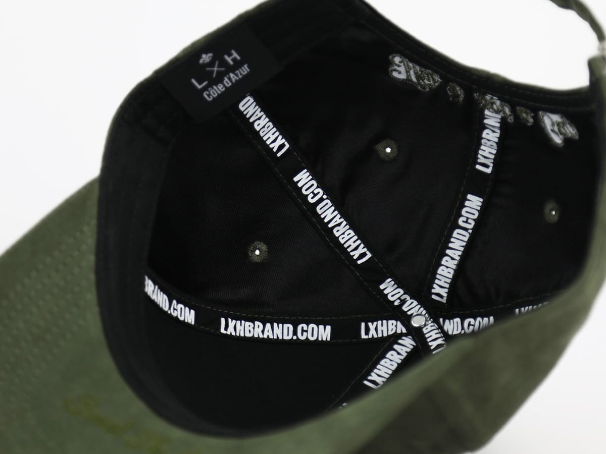 Casquette Suédine Full Kaki LXH Genève Suédine 12
