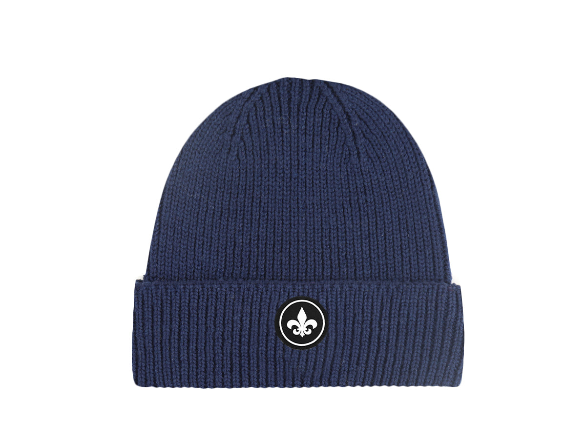 Bonnet Laine Mérinos Bleu Marine LXH Courchevel Laine Mérinos 1